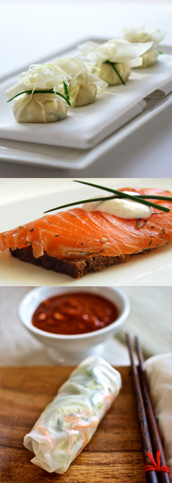 menú asiático en Bacus Aguadulce