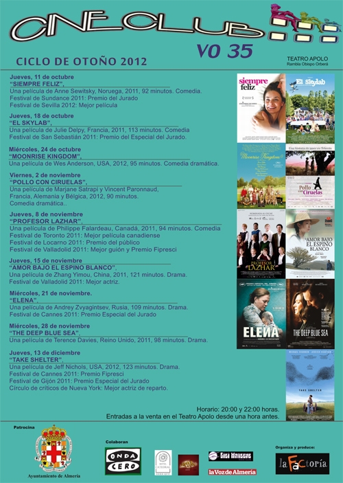 Cineclub VO 35 CARTEL ciclo de otoño 2012 -Almería