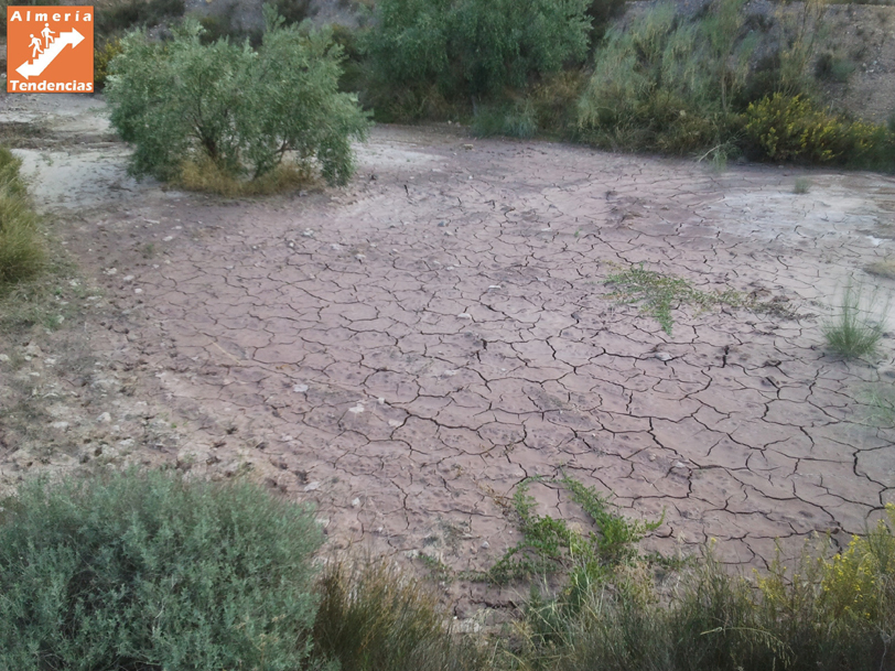terreno tras las lluvias en Vía Verde Lucainena de las Torres