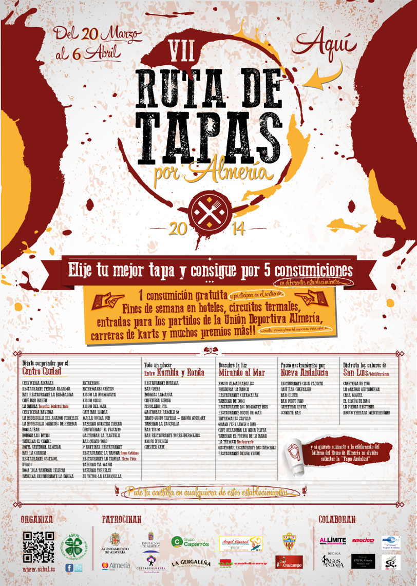 CARTEL A3 ruta de las tapas 2014